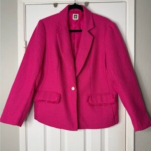 Anne Klein Vibrant Pink Blazer